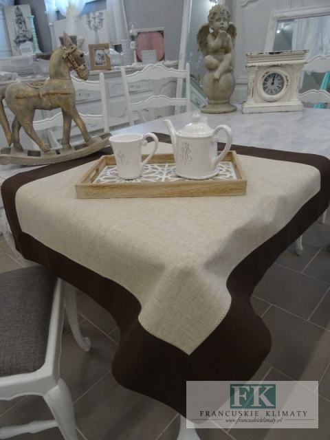 BIEŻNIK SERWETA ASPER 85X85 PROWANSJA SHABBY CHIC VINTAGE LOFT