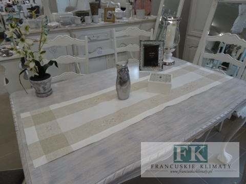 BIEŻNIK DEKORACYJNY AURELIA 40X140 PROWANSJA SHABBY CHIC VINTAGE LOFT