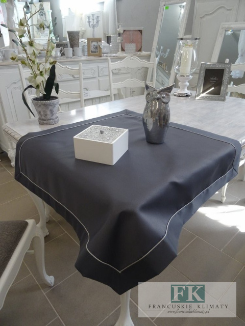 BIEŻNIK SERWETA CLASSIC GRAFIT 85X85 PROWANSJA SHABBY CHIC VINTAGE LOFT