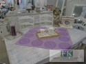 BIEŻNIK SERWETA WHEELS 85X85 PROWANSJA SHABBY CHIC VINTAGE LOFT