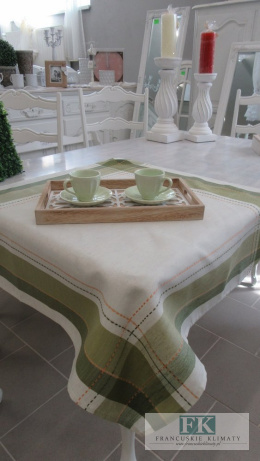 BIEŻNIK SERWETKA BLANCA 85X85 ZIELEŃ PROWANSJA SHABBY CHIC VINTAGE LOFT
