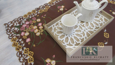 BIEŻNIK SERWETKA ABSTRACT FLOWER 85X85 PROWANSJA SHABBY CHIC VINTAGE LOFT BIEŻNIK SERWETKA ABSTRACT FLOWER 85X85 PROWANSJA SHABBY CHIC VINTAGE LOFT