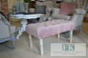CHESTERFIELD 80 CM PUDROWY RÓŻ SIEDZISKO - PUFA - ŁAWECZKA shabby CHESTERFIELD 80 CM PUDROWY RÓŻ SIEDZISKO - PUFA - ŁAWECZKA shabby