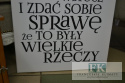 OBRAZ NA PŁÓTNIE 80X50 CIESZ SIĘ Z MAŁYCH RZECZY... PROWANSJA SHABBY płótno CUDO