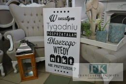 OBRAZ NA PŁÓTNIE 50/90 W ZESZŁYM TYGODNIU ....... BIAŁY