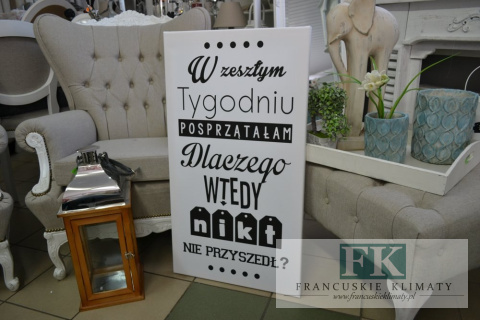 OBRAZ NA PŁÓTNIE 50/90 W ZESZŁYM TYGODNIU ....... BIAŁY