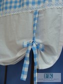 ROLETA,EKRAN,PANEL KRATA NIEBIESKO-BIAŁA BAWEŁNA 100 % PROWANSJA SHABBY CHIC