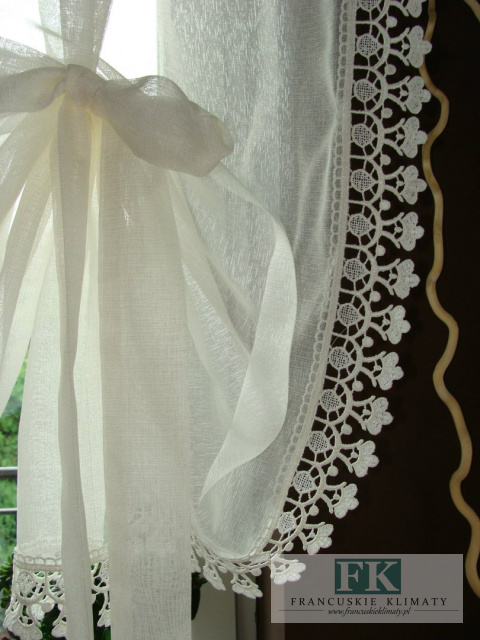 ROLETKA, EKRAN, PANEL BATYST + GIPIURA PROWANSJA SHABBY CHIC