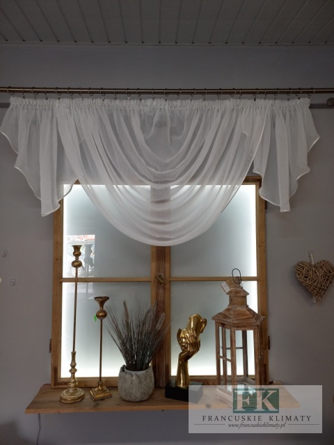 FIRANA Z DWOMA BOCZKAMI , BOKAMI ŚCIĘTYMI KRESZ LAMÓWKA BIEL , BEZ PRASOWANIA