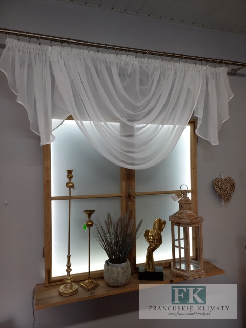 FIRANA Z DWOMA BOCZKAMI , BOKAMI ŚCIĘTYMI KRESZ LAMÓWKA BIEL , BEZ PRASOWANIA