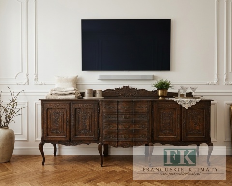 FRANCUSKA KOMODA 250 cm stare drewno