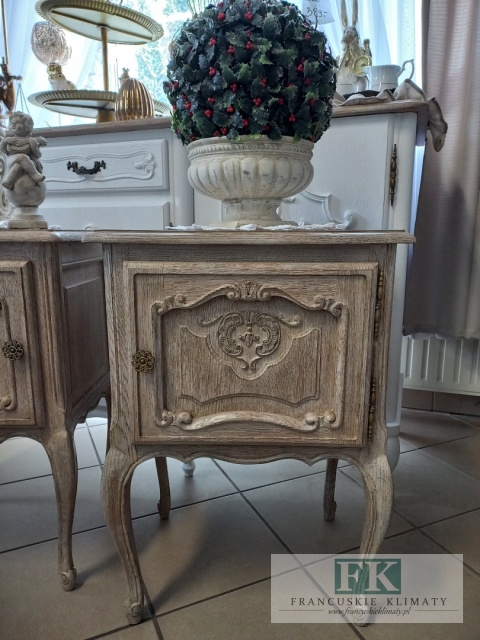 FRANCUSKI KPL. 2SZAFEK KOMÓDEK NOCNYCH antyczne drewno DĄB