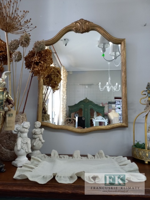 FRANCUSKIE LUSTRO KORONA STARE ZŁOTO DĄB