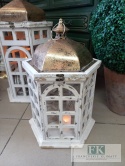 LAMPION LATARNIA KAMIENICZKA 57 CM DREWNO METAL