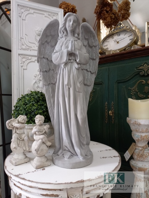 FIGURA ANIOŁ 60 CM ceramiczno-betonowa