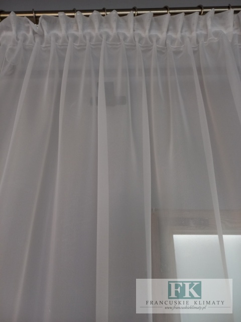 FIRANA DEKORACYJNA 370/155 WOAL GIPIURA BIEL
