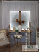 FIRANA DEKORACYJNA 370/155 WOAL GIPIURA BIEL