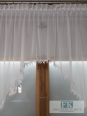 FIRANA DEKORACYJNA 370/155 WOAL GIPIURA BIEL