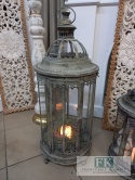 LATARNIA LAMPION METAL 80 CM , ZŁOTO ANTYCZNE