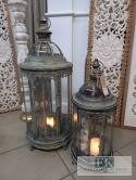 LATARNIA LAMPION METAL 80 CM , ZŁOTO ANTYCZNE
