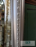 LUSTRO w SREBRNEJ RAMIE 134 cm , drewno