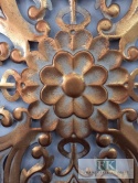 METALOWA DEKORACJA ŚCIENNA 80 cm , antyczne złoto , METALOPLASTYKA ARTYSTYCZNA