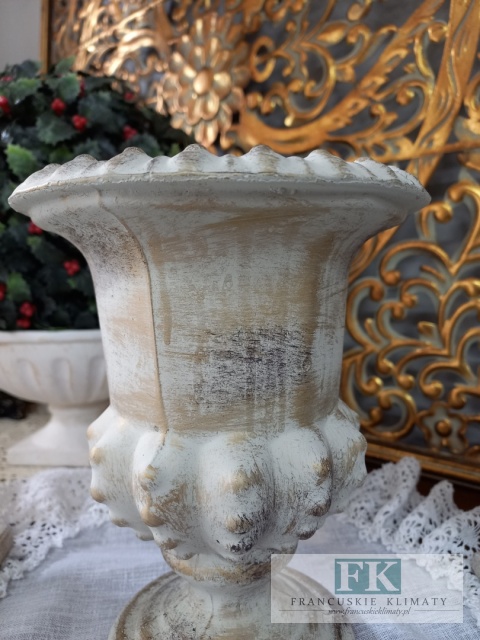 WAZON OSŁONKA DONICA CERAMICZNO BETONOWA 20,5 CM
