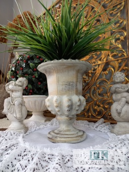 WAZON OSŁONKA DONICA CERAMICZNO BETONOWA 20,5 CM