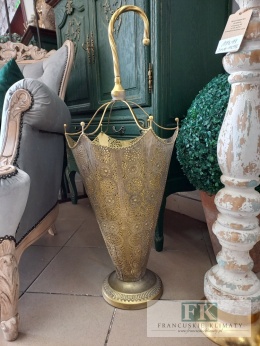 PARASOLNIK METALOWY ZŁOTY 82 CM