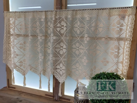 ZAZDROSTKA SZYDEŁKOWA 60X250 KREM