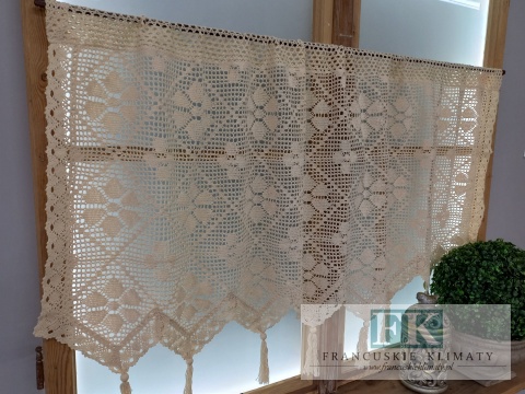 ZAZDROSTKA SZYDEŁKOWA 60X250 KREM