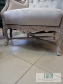 FRANCUSKI FOTEL WIELKI 115 CM DĄB antyczne drewno