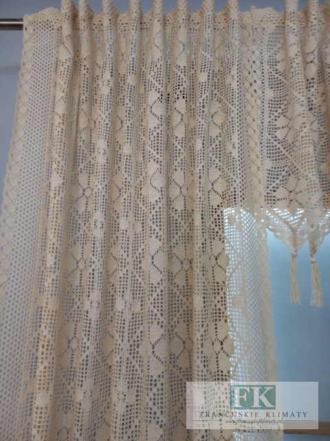 KPL KOMPLET SZYDEŁKO ZASŁONY BOKI , LAMBREKIN SZYDEŁKO 130/170 x 2 , 250/60