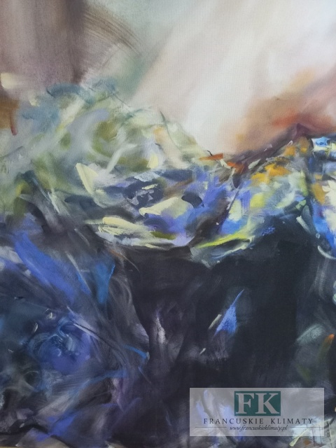 OBRAZ NA PŁÓNIE 100 X 100 CM DAMA W RĘKAWICZCE