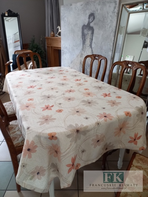 OBRUS NATURA BEŻ 140x200 PROWANSJA