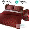 POŚCIEL SZKOCKA KRATA 220X200 100% BAWEŁNA