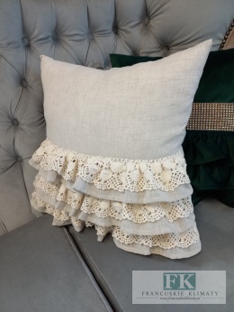 POSZEWKA NATURA 3 DEKORACYJNE FALBANY 50/50 KORONKA ,PROWANSJA, SHABBY,CHIC