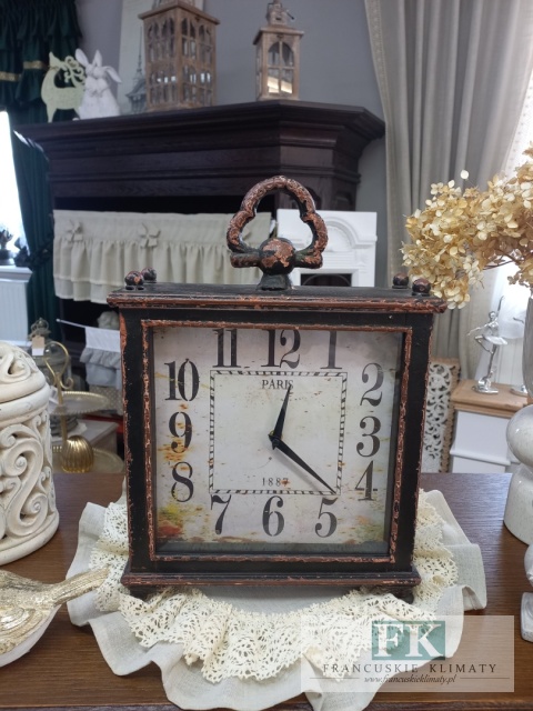 ZEGAR STOJĄCY metal 44 CM RETRO