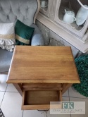 lite drewno KOMODA STOLIK z dwustronną szufladą 77 cm