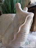 DONICA - OSŁONKA wazon CERAMICZNO- BETONOWA "ŚLIMAK " 28 CM