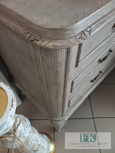 FRANCUSKA KOMODA 117 cm antyczne drewno szyfoniera szufladnik