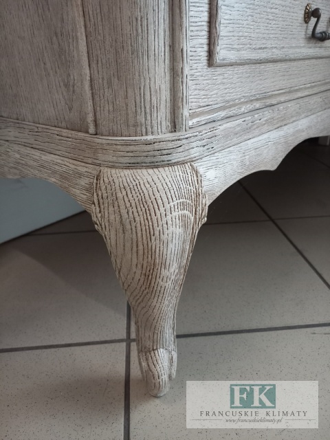 FRANCUSKA KOMODA 117 cm antyczne drewno szyfoniera szufladnik