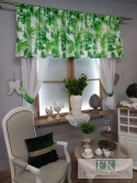 KPL , komplet LAMBREKIN + 2 ZASŁONY + 2 WIĄZANIA , prowansja , shabby chic