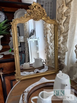 LUSTRO W ZŁOTEJ RAMIE 70 CM