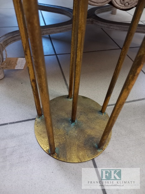 METALOWY ŚWIECZNIK 6 ramienny STYLIZOWANY 86 cm