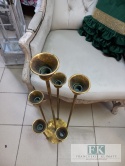 METALOWY ŚWIECZNIK 6 ramienny STYLIZOWANY 86 cm