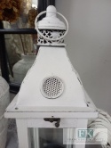 WSPANIAŁA DREWNIANA LATARNIA-LAMPION 50 CM W STYLU FRANCUSKIM, SHABBY, PROWANSJA.