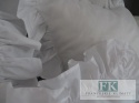 EKSKLUZYWNA POŚCIEL 140x200 FALBANY HANDMADE BAWEŁNA 100% FRANCJA PROWANSJA