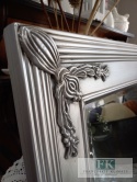 LUSTRO 140 CM PION , POZIOM , SREBRO