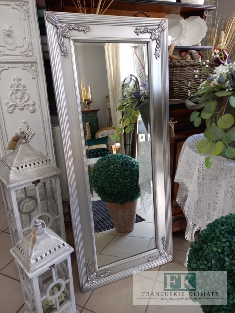 LUSTRO 140 CM PION , POZIOM , SREBRO